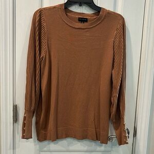 The Limited size 0x pleated sleeve knit sweater